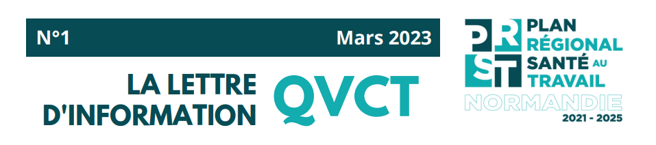 la lettre d'information QVCT numéro 1 du plan régional de santé au travail